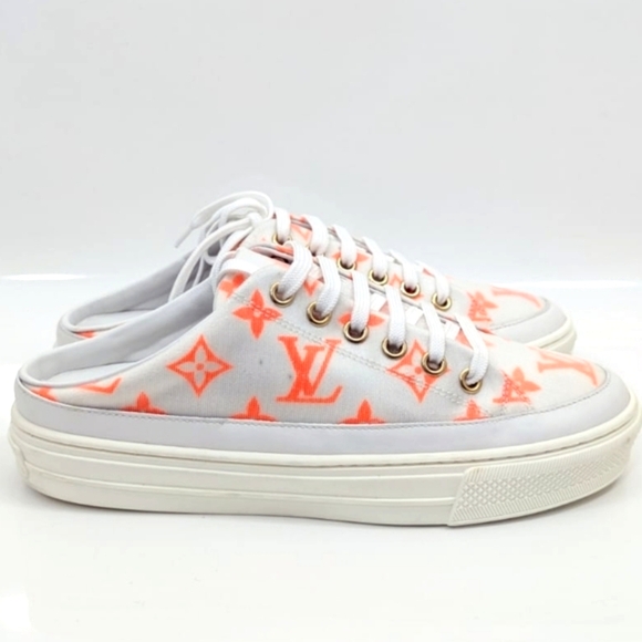 ✨️Authentic Louis Vuitton Stellar Open Back Sneaker Technical Fabric - Picture 13 of 15